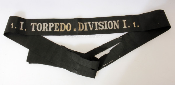 Kaiserliche Marine Mützenband "1.Torpedo-Division I. 1."