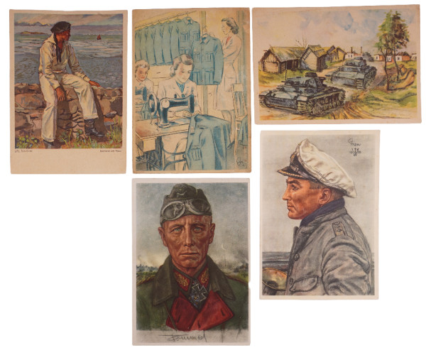 5 Postkarten 2. Weltkrieg