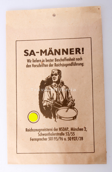 Verkaufstüte Reichszeugmeisterei der NSDAP München
