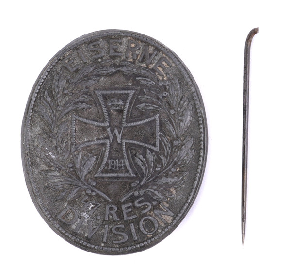 "Eiserne 47.Res.-Division" tragbares Ehrenzeichen
