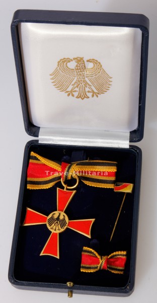 BRD Bundesverdienstorden Verdienstkreuz am Bande im Etui