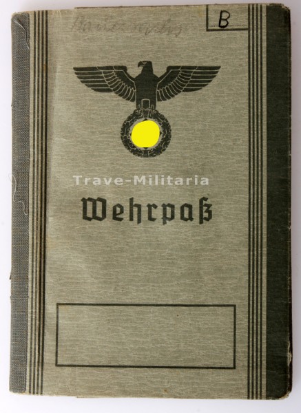 Wehrpaß Bauersachs Krankenträger Truppen-Entgiftungs-Komp. 618