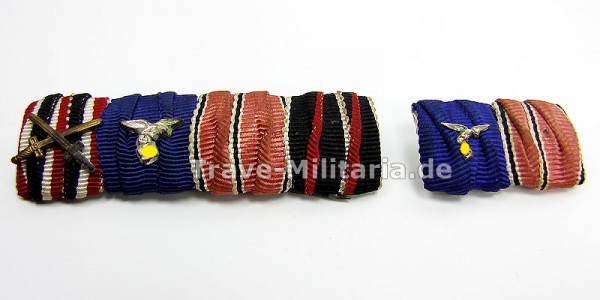 2er und 4er Feldspange eines Luftwaffensoldaten