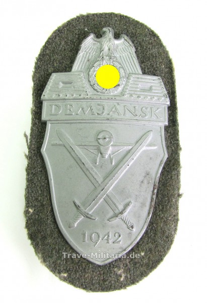 Demjanskschild 1942 auf Stoff