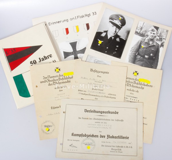 Urkundennachlass Arno Manig Flakregiment 13 und I./241 Stalingrad