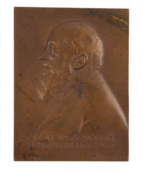 Plakette Adolf Wiesenburg Edler von Hochsee