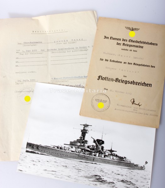 Papiergruppe Bauer Kreuzer ``Lützow´´