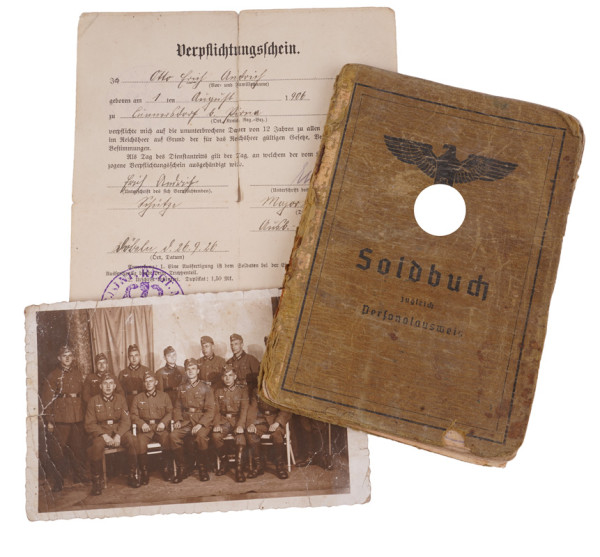 Soldbuch Andrich A.A. 256, Feld. Ers. Batl. 370