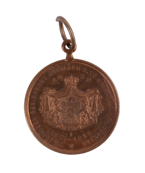Sachsen 25 jähriges Regierungsjubiläum 1898 Medaille