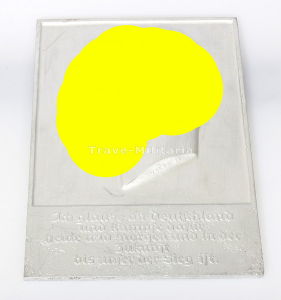 Wandplakette A.H. Zitat