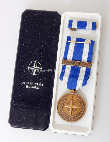 Nato Einsatzmedaille ISAF in Bronze im falschen Etui