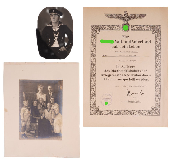 Gefallenenurkunde Werner von Bergen