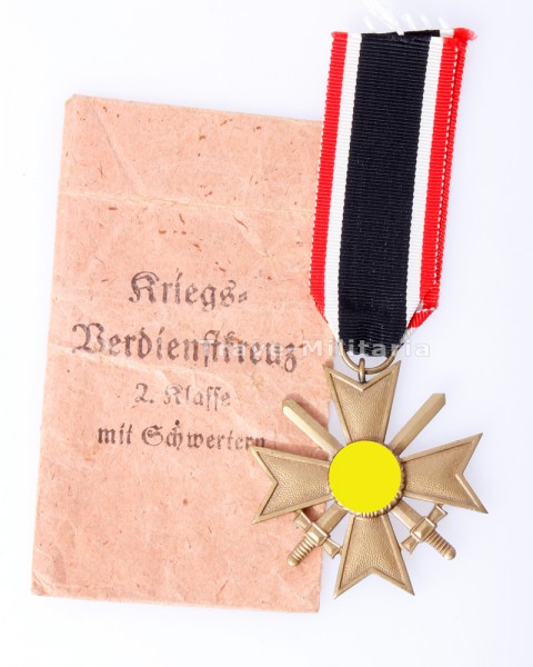 Kriegsverdienstkreuz 2.Klasse am Band mit Tüte