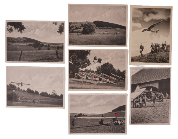 7 Postkartenfotos NSFK Segelfluglager Weper Gruppe 9
