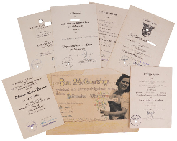 Urkundengruppe Riemer Pz. Gren. Rgt. 6