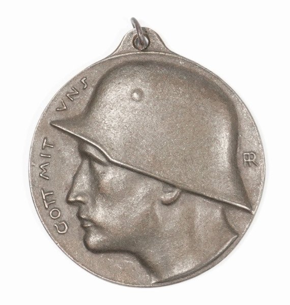 Medaille "Gott mit uns - Die Tat ist des Deutschen stolzestes Wort 1918"