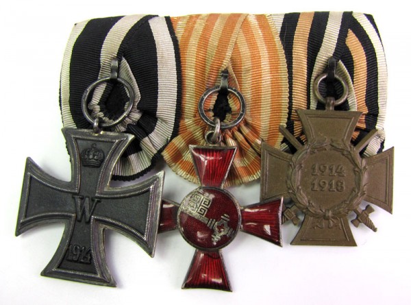 3er Ordenspange 1. Weltkrieg, Bremer Hanseatenkreuz