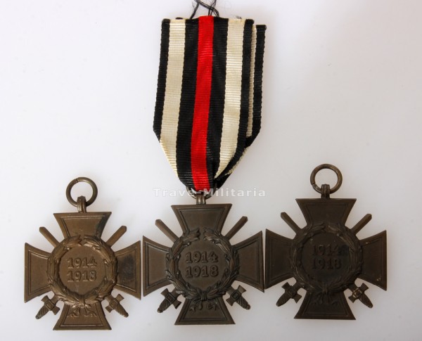 3x Ehrenkreuz für Frontkämpfer