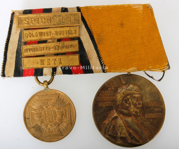 Preußen 2er Ordensspange 1870-1897