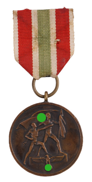 Medaille zur Erinnerung an die Heimkehr des Memellandes 22. März 139