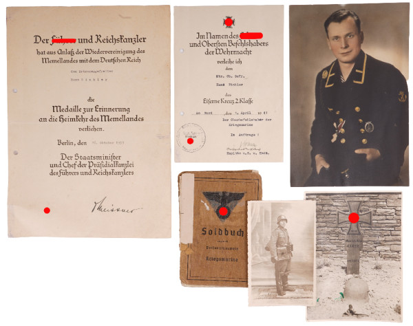 Papiere Hans Winkler Panzerschiff Admiral Scheer