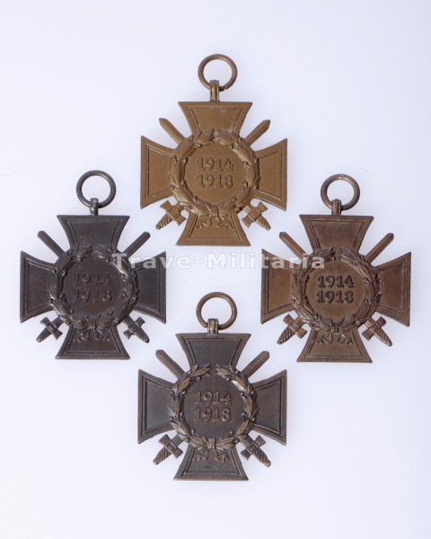 4x Ehrenkreuz für Frontkämpfer