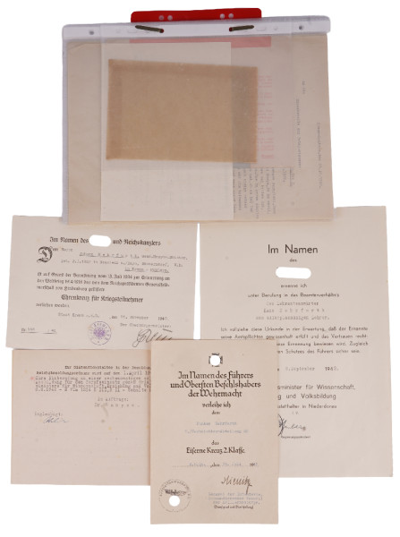 Papiere Familie Mehrfurth Krems-Mantern / Nachrichten-Abt. 66