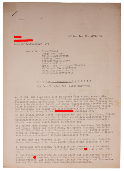 Sonderrundschreiben HJ-Bann Celle-Bergdorf (77)