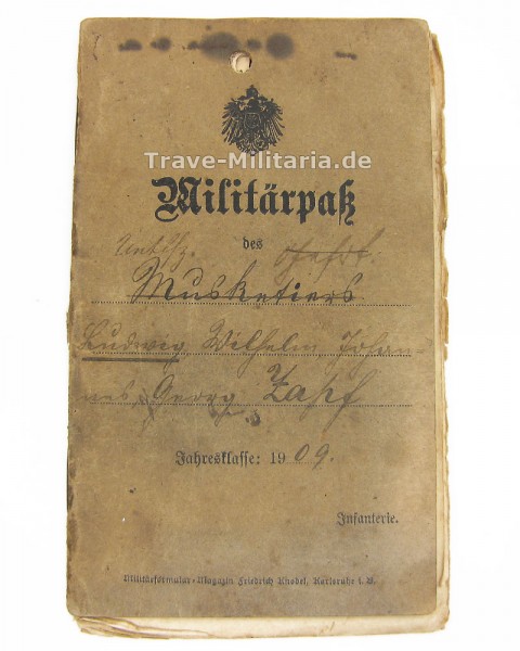 Militärpaß I.R. 162/163