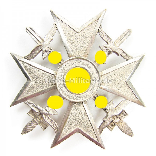 Spanienkreuz in Silber mit Schwertern
