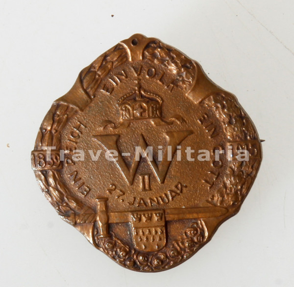 Preußen Kaiser Wilhelm II. Geburtstagsbrosche