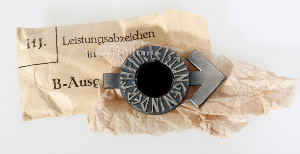 HJ- Leistungsabzeichen in Silber B-Ausgabe mit Tüte