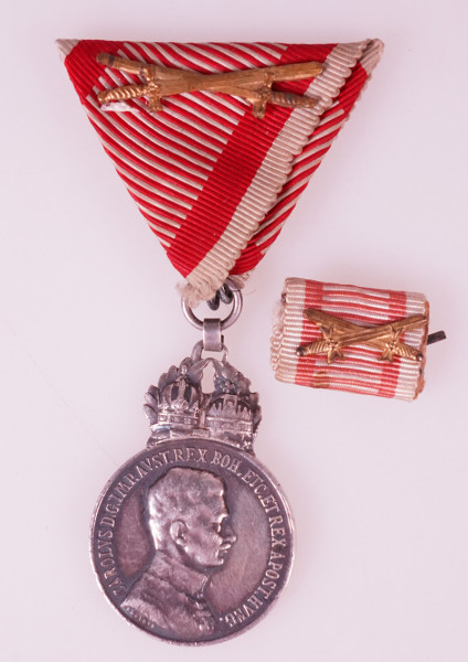 Österreich- Ungarn Silberne Militärverdienstmedaille ``Signum Laudis´´ 1890 2. Modell
