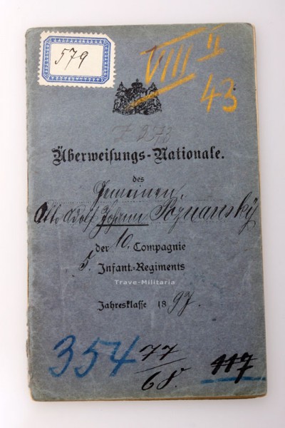 Überweisungs - Nationale 5. Infanterie - Regt. 1897