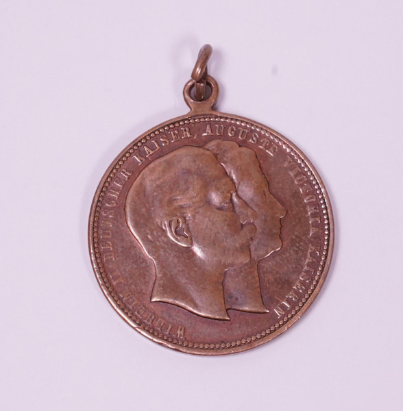 Preußen Medaille Wilhelm II und August Victoria