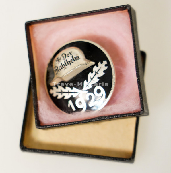 Stahlhelmbund Diensteintrittsabzeichen 1929 im Pappetui