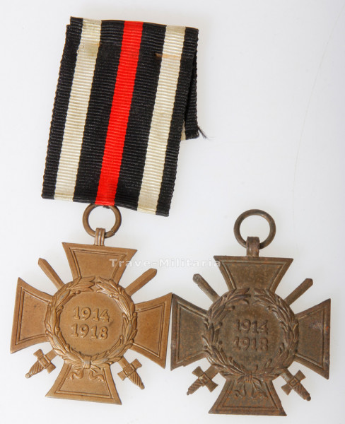 2x Ehrenkreuz für Frontkämpfer