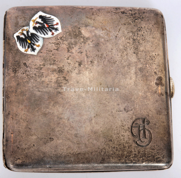 Österreich Zigarettenetui Erinnerung an deine Kriegsmatura 11.3.1918