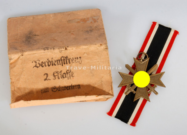 Kriegsverdienstkreuz 2. Klasse mit Schwertern mit Tüte