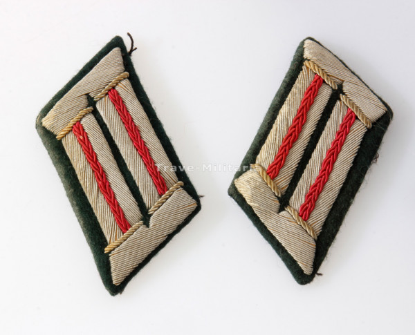 Wehrmacht Heer Paar Kragenspiegel Offizier Panzertruppe