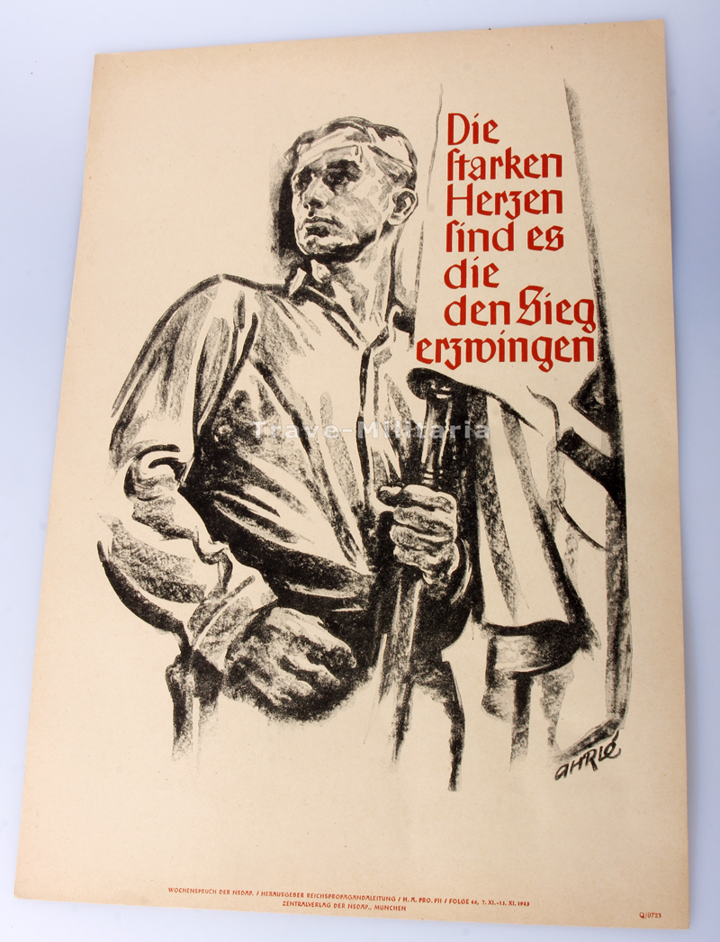 Wochenspruch der NSDAP Folge 46/1943 Archiv Trave Militaria Orden