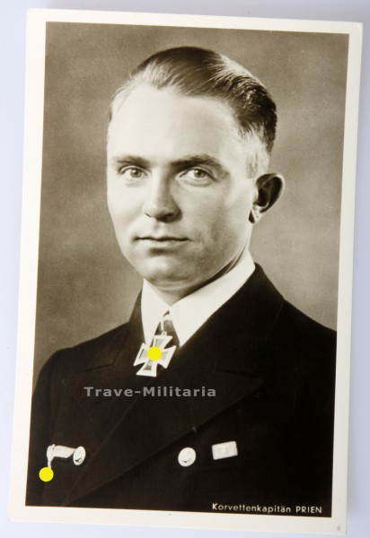 Hoffmann Postkarte Korvettenkapitän Prien