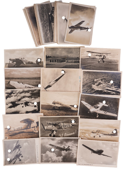 Flugzeugpostkarten Luftwaffe 43 Stück