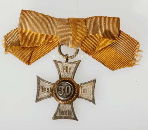 Sachsen Kriegerbund Kreuz für 30 Jahre im Verein