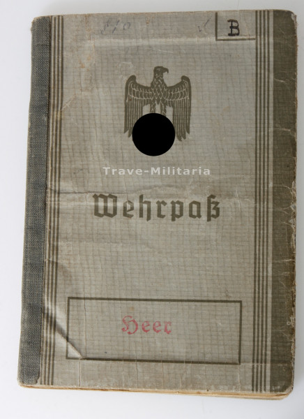 Wehrpass Böhm Marsch.-Kp. 543 Scharfschützen-Abtlg. 52