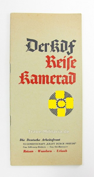 Heft Der KDF-Reise Kamerad Gau Schleswig-Holstein und Ost-Hannover