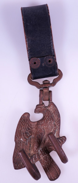 Preussen Trommelhaken mit Lederkoppelschlaufe
