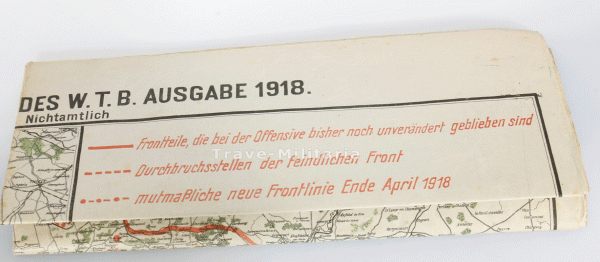 Allgemeine Frontenkarte des W.T.B. Ausgabe 1918