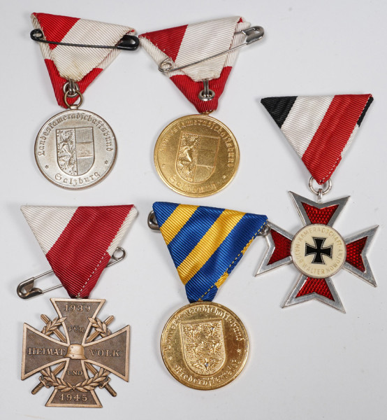 5x Österreich Kameradschaftsmedaillen