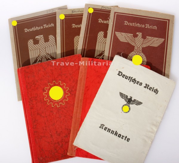 Verschiedene Ausweise 3 Reich
